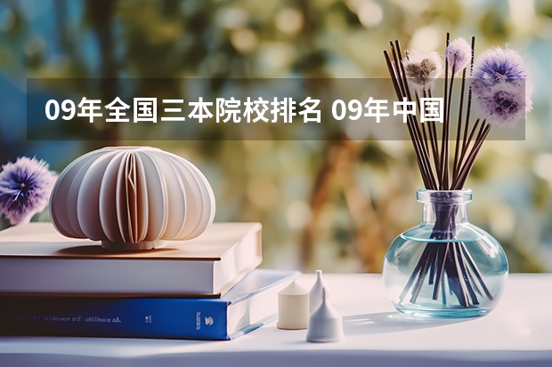 09年全国三本院校排名 09年中国独立学院(三批本科)学校排名 急!!!