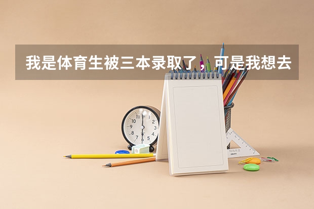 我是体育生被三本录取了,可是我想去读专科怎么办?