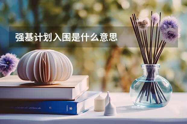 强基计划入围是什么意思