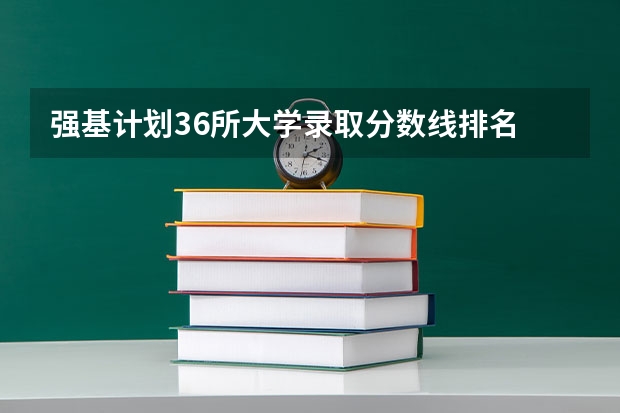 强基计划36所大学录取分数线排名 啥是强基计划,怎样报考?