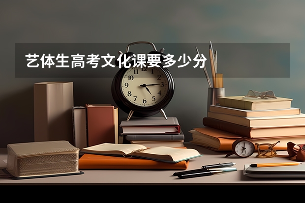 艺体生高考文化课要多少分