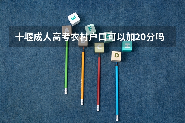 十堰成人高考农村户口可以加20分吗
