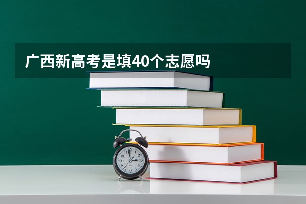 广西新高考是填40个志愿吗