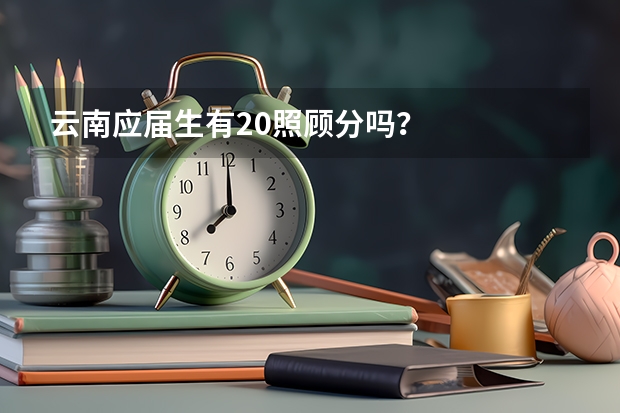 云南应届生有20照顾分吗？