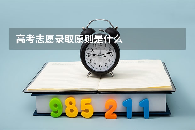 高考志愿录取原则是什么