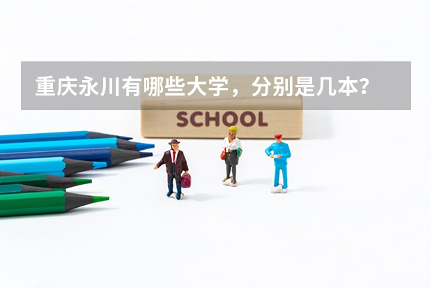 重庆永川有哪些大学,分别是几本?