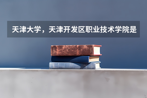 天津大学，天津开发区职业技术学院是什么院校是几本