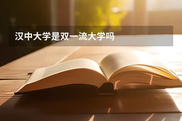 汉中大学是双一流大学吗
