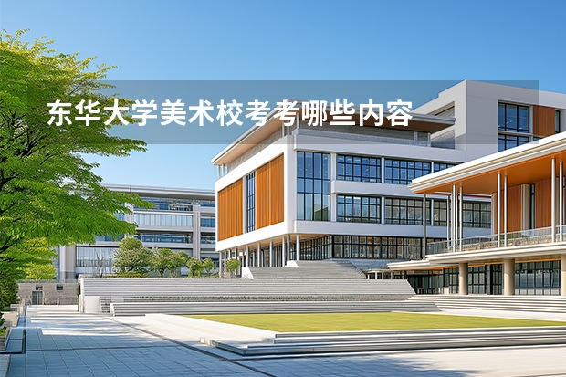 东华大学美术校考考哪些内容