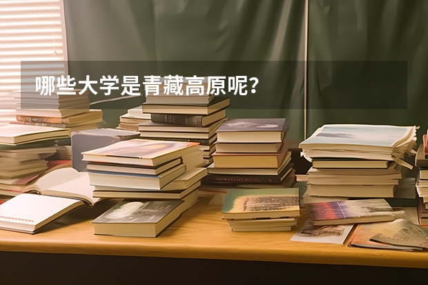 哪些大学是青藏高原呢？