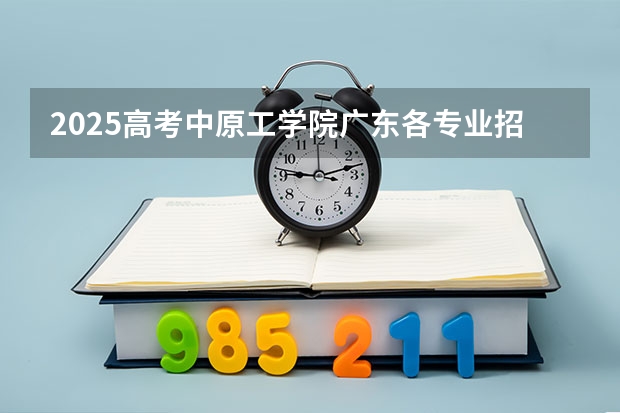 2025高考中原工学院广东各专业招生人数（2026参考）