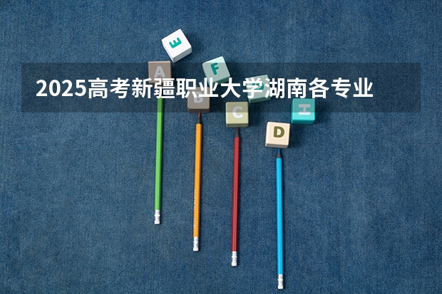2025高考新疆职业大学湖南各专业招生人数（2026参考）