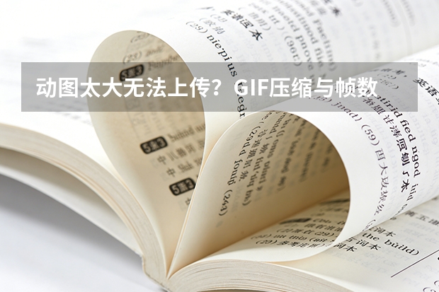 动图太大无法上传？GIF压缩与帧数调整教程