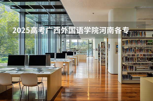 2025高考广西外国语学院河南各专业招生人数（2026参考）