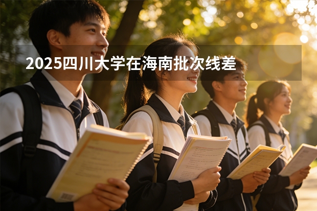 2025四川大学在海南批次线差