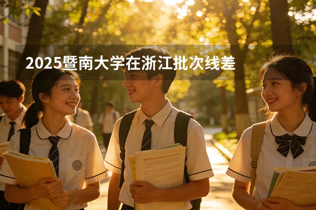 2025暨南大学在浙江批次线差
