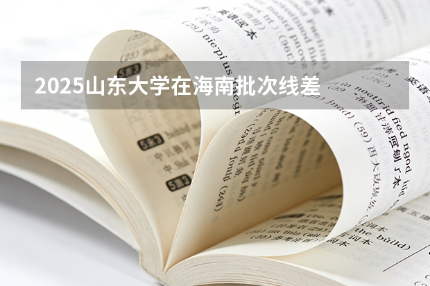 2025山东大学在海南批次线差