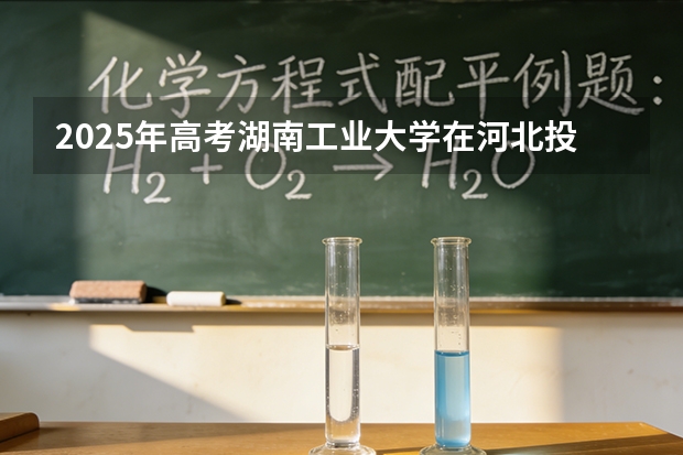 2025年高考湖南工业大学在河北投档分数线（2026参考）