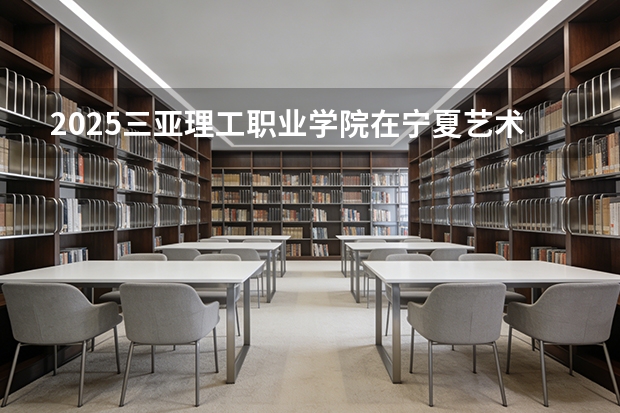 2025三亚理工职业学院在宁夏艺术类投档分数线（2026年参考）