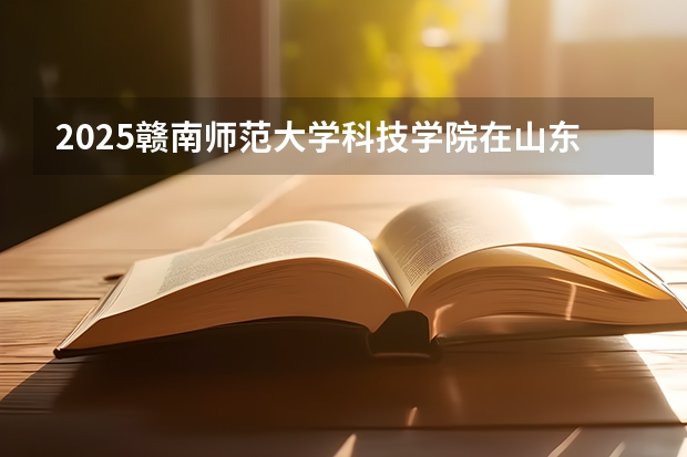 2025赣南师范大学科技学院在山东艺术类投档分数线（2026年参考）