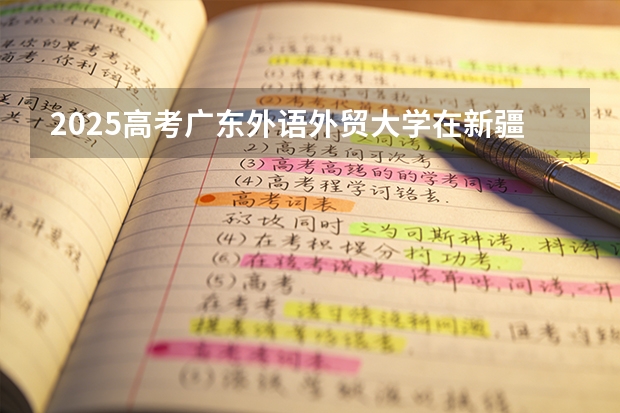2025高考广东外语外贸大学在新疆各批次选科要求介绍（2026参考） 