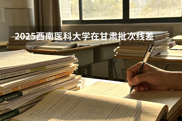2025西南医科大学在甘肃批次线差