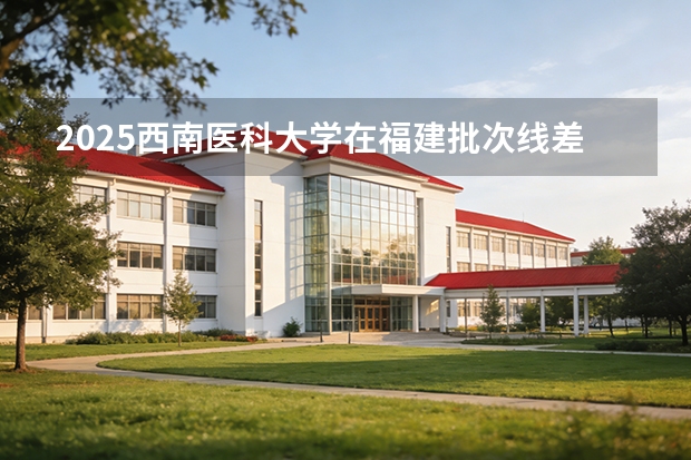 2025西南医科大学在福建批次线差