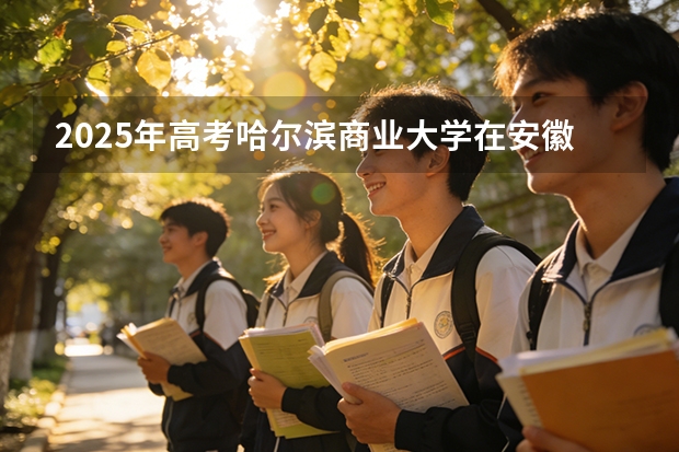 2025年高考哈尔滨商业大学在安徽投档分数线（2026参考）