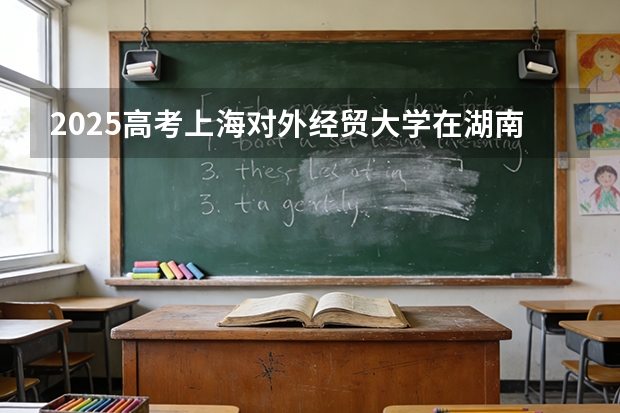 2025高考上海对外经贸大学在湖南各批次选科要求介绍（2026参考） 