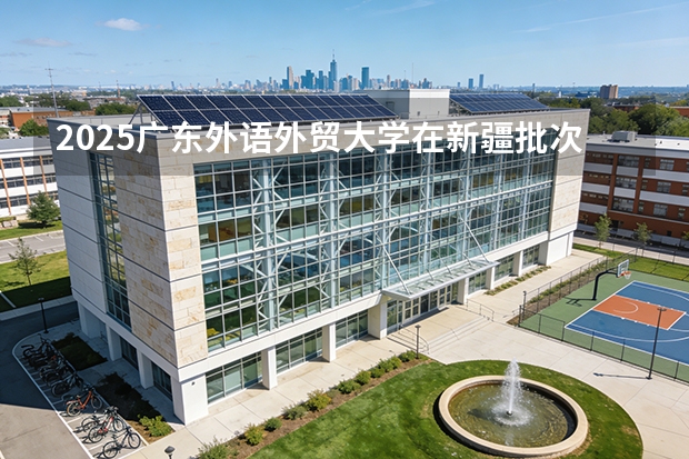 2025广东外语外贸大学在新疆批次线差