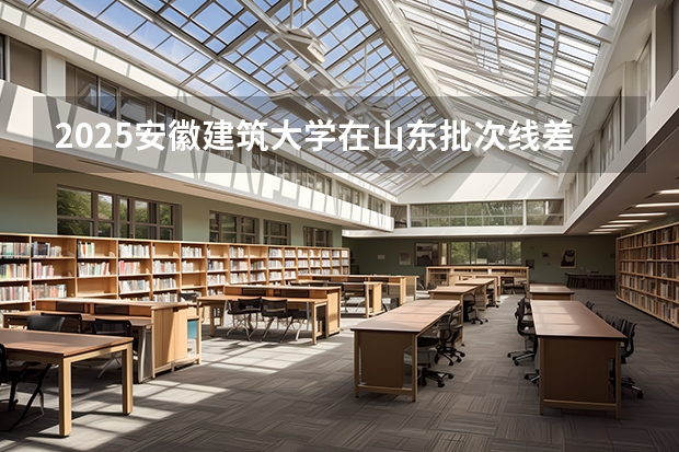 2025安徽建筑大学在山东批次线差