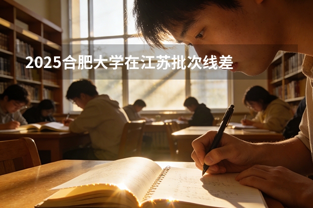 2025合肥大学在江苏批次线差
