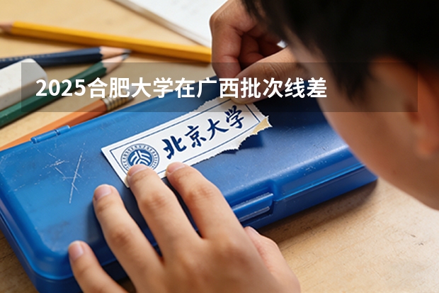 2025合肥大学在广西批次线差